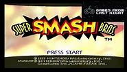 Super Smash Bros 64 | Game Boot - Loading Screen and Start Menu Music