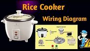 Rice cooker wiring diagram | Wire connection of rice cooker | Internal wiring of rice cooker
