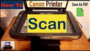 How To Scan A Document In Canon Printer ?