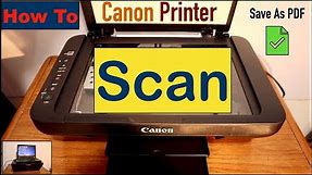 How To Scan A Document In Canon Printer ?