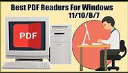 Best PDF Reader For Windows 11/Windows 10/Windows 8/Windows 7 Offline/Online PDF Readers For PC