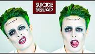 The Joker from Suicide Squad Hairstyle Tutorial + Makeup | Slick Back Hair