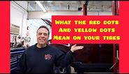 Red and yellow dots on tires explained
