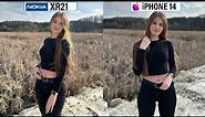 Nokia XR21 5G Vs iPhone 14 Camera Test Comparison | Rugged Phone