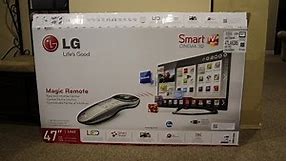 LG 47LA6205 47" 1080p LED 3D Smart TV Unboxing