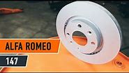 How to change front brake discs on ALFA ROMEO 147 (937) [TUTORIAL AUTODOC]