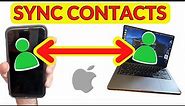 How to SYNC CONTACTS between iPhone & Mac with iCloud