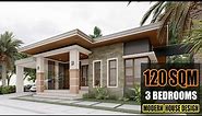MODERN HOUSE DESIGN | 120 SQM BUNGALOW | 3 BEDROOM RESIDENCE