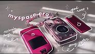 💖 unboxing iconic pink 2000s tech || motorola razr v3 flip phone, sony digicam, ipod nano 7 [ad]