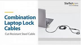 Secure Laptops and Devices with Combination Cable Locks | StarTech.com