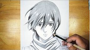 Anime Drawing | How to Draw Mikasa Ackerman Step by Step | Attack on Titan Season 4 Part 2