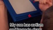 Ive always loves to watch him draw! #fyp #foryoupage #autism #withouttellingme
