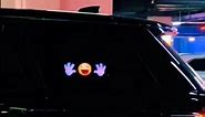 Car Led Sign And Text Display Screen | Smart Car Emoji Display Screen #shorts
