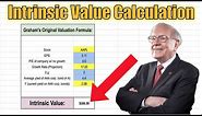 How to Calculate the Intrinsic Value of a Stock like Benjamin Graham! (Step by Step)
