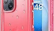 SPORTLINK for iPhone 15 Case Waterproof - Built in Screen Protector [IP68 Underwater][6.6FT Military Dropproof][Dustproof][Shockproof] Full Body Protective Phone Case 6.1" Pink