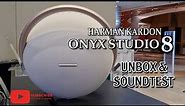 First look - Harman Kardon Onyx Studio 8 & Sound test