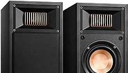 Donner Passive Bookshelf Speakers Pair, 2-Way Stereo Speakers for Home Theater/Surround Sound Speaker System with HiFi Vocal, 40W RMS 4 inch Wall Mount Wooden Speakers, Black