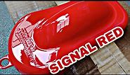 How to spray Signal red Samurai Paint