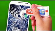 Repair A Phone Screen apple (GLASS ONLY REPAIR ATTEMPT) Fix a Cracked Phone Screen Fast at home