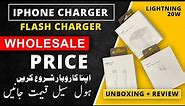 iPhone Charge 20W | 2, 3-Pin Charger Type-C to Lightning Cable | Hall Road Wholesale Market Lahore
