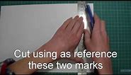 How to cut A4 size in letter size and letter size in A4 size