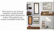 Amanti Art Wall Mirror, Colonial Light Gold Frame Mirror for Wall Decor or use as Bathroom Mirror for Over Sink (27.75 x 33.75 in.) Beveled Mirror, Gold Mirror, Traditional Mirror from WI, USA