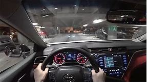 2018 Toyota Camry XSE V6 Night Drive - POV First Impressions (Binaural Audio)