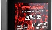 Banshee Lithium LifePO4 12V18AH Motorcycle Battery Replaces Yuasa YTX20L-BS