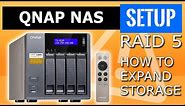 QNAP NAS RAID 5 expansion Data protection, how to expand storage. RAID level upgrade hard drives