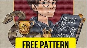 🧙 Harry Potter - Free Cross Stitch Pattern Download Embroidery Designs