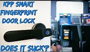 $50 KPP Smart Fingerprint Door Lock Unboxing, Install, Demo, & Review - Does It Suck?