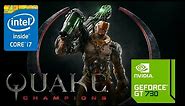 Quake Champions pruebas con GT 730 2Gb Gddr5 64bits