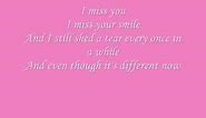 Hannah Montana - I miss you and Lyrics