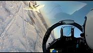 Russian Space Forces - SU-35S Flight Exercise (awesome cockpit video)