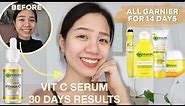 Garnier Vitamin C Serum 30 DAYS UPDATE review + Garnier Skin Care Routine for 14 days Philippines