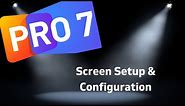 How to setup screens and outputs in propresenter 7