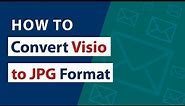 How to Convert Visio to JPG with Drawing / Shape from VSD, VSDX, VDX, VSDM Files ?