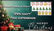 Discover the Christmas Emoji Difference - 99% Can't Find Difference