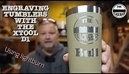 Engraving tumblers with the XTool D1 using lightburn