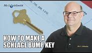 How to make a Schlage Bump Key - Mr Locksmith™ Video