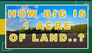 How Big Is An Acre Of Land - And How Much Do You Need..? 🤔🤔🤔🤔