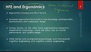 00 _02_P1 Introduction to Human Factors Engineering / Ergonomics