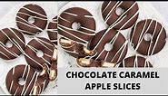 Chocolate Caramel Apple Slices made with a mold!