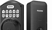 TEEHO TE001 Keyless Entry Smart Deadbolt Lock with Keypad - for Front Door with 2 Keys - Auto Lock - Easy Installation - Matte Black