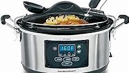 Hamilton Beach Set 'n Forget Programmable Slow Cooker With Temperature Probe, 6-Quart (33967)