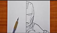 How to draw Iron Man | Iron Man step by step | easy tutorial drawing