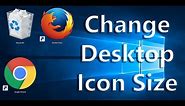 How to Change Desktop icon size - Windows