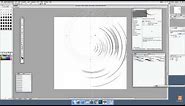 Clip Studio Paint and drawing concentric circles (Intermediate) tutorial