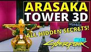 Arasaka Tower 3D Full Run - All Secrets | New Arcade Game!