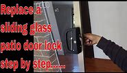 how to replace sliding patio door lock - remove and install